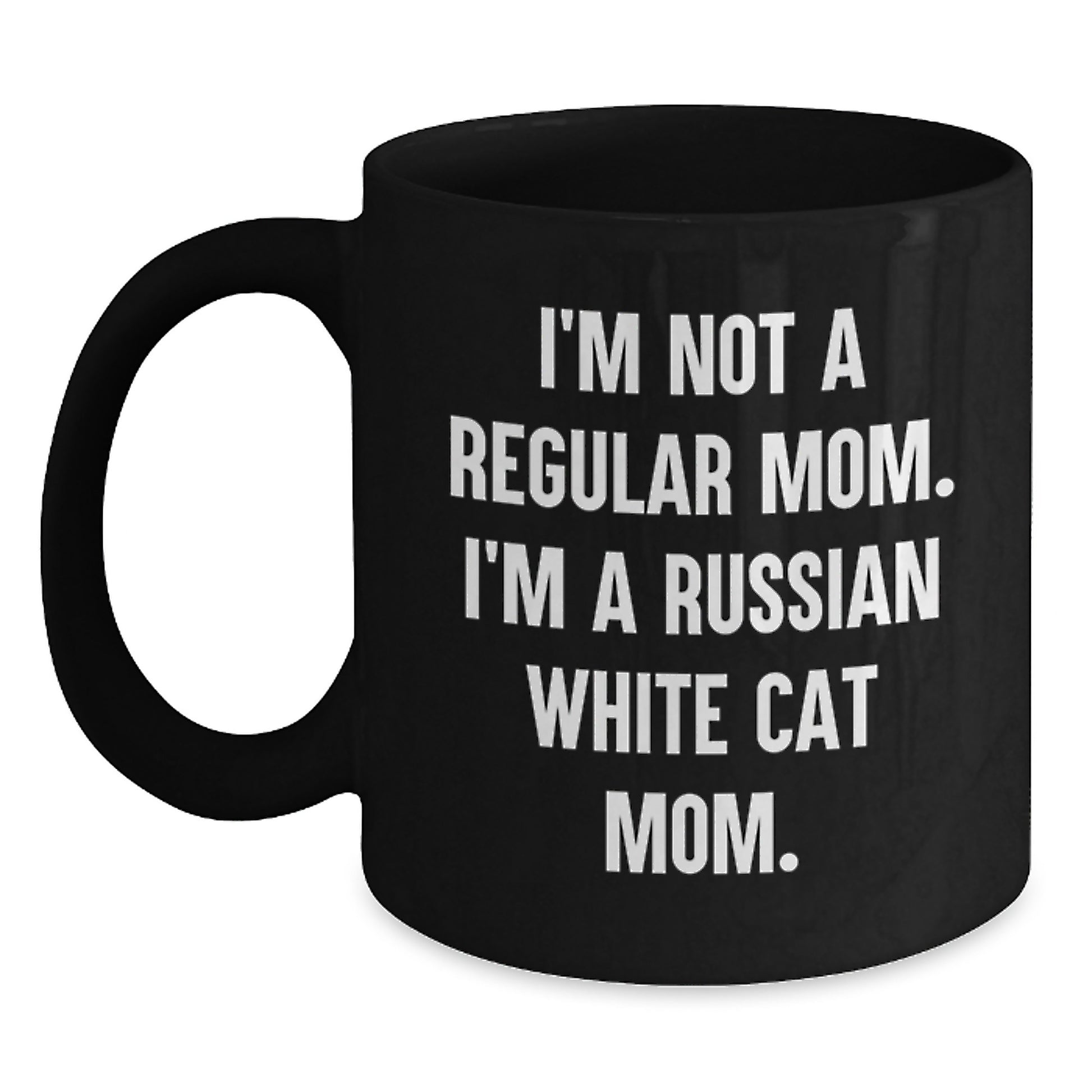 Funny Russian White Cat Mom Graduation Unique Gifts for Men Women Friends Family from Mom - Main