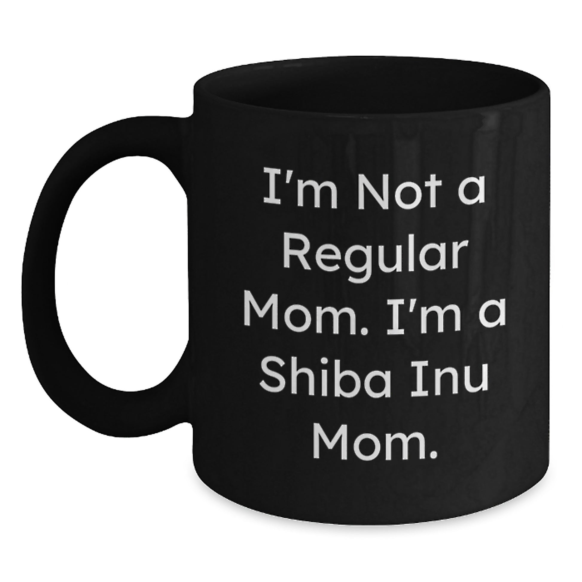 Shiba Inu Dog Mom Funny Black Coffee Mug Gifts from Family, Friends, or Coworkers for Graduation Unique Shiba Inu Shiba Inu Love - Main