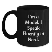 Load image into Gallery viewer, Funny Model Gifts for Men Women Friends Valentine's Unique Black Coffee Mugs - Main
