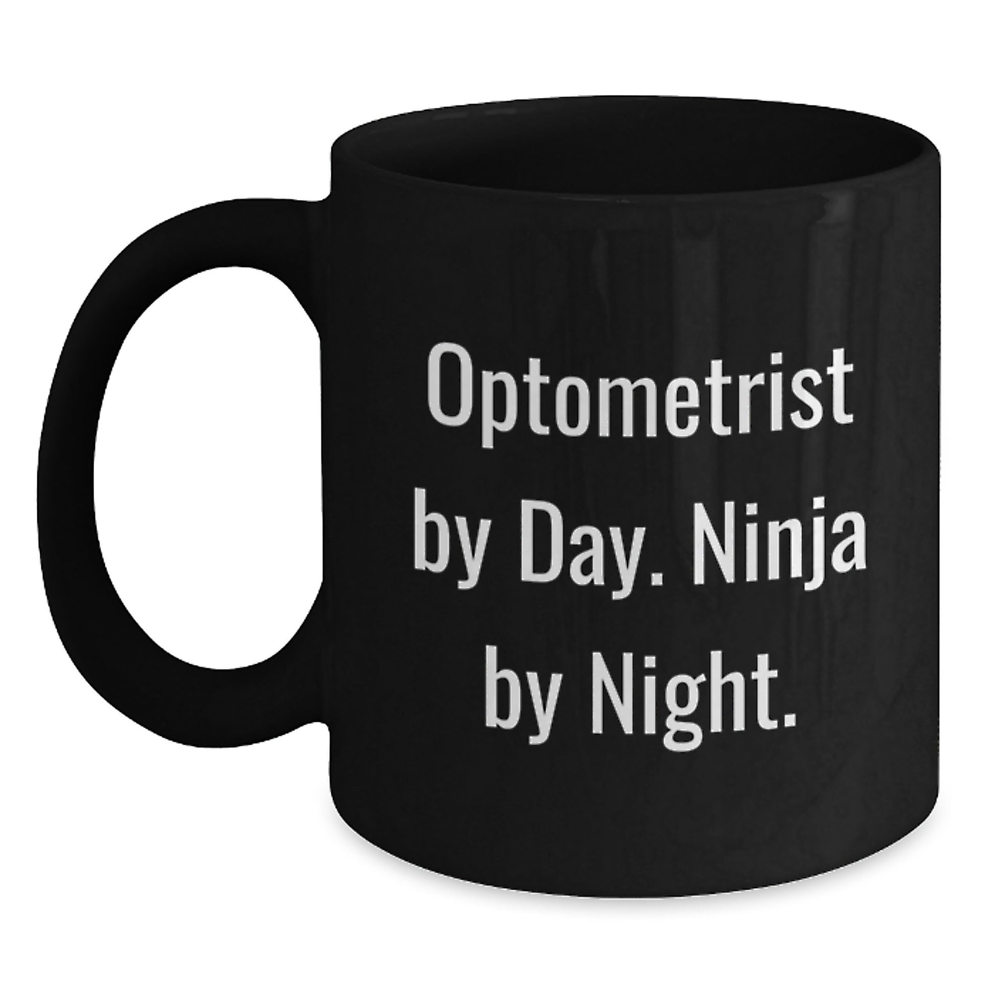 Optometrist Gifts for Graduation Unique Black Coffee Mugs with Funny Quote Gifts from Friends for Men Women Family - Main