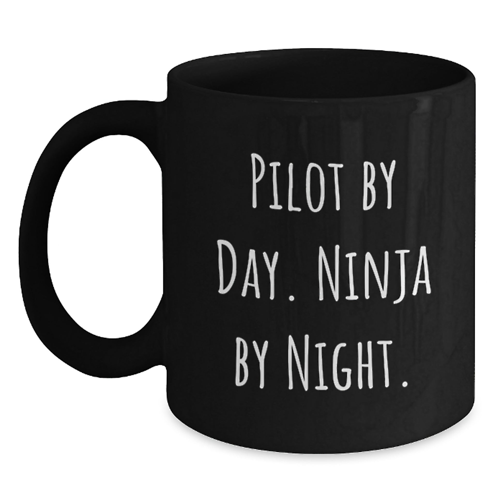 Pilot Keepsake Premium Black Coffee Mug for Him Birthday Surprise Gift - Main