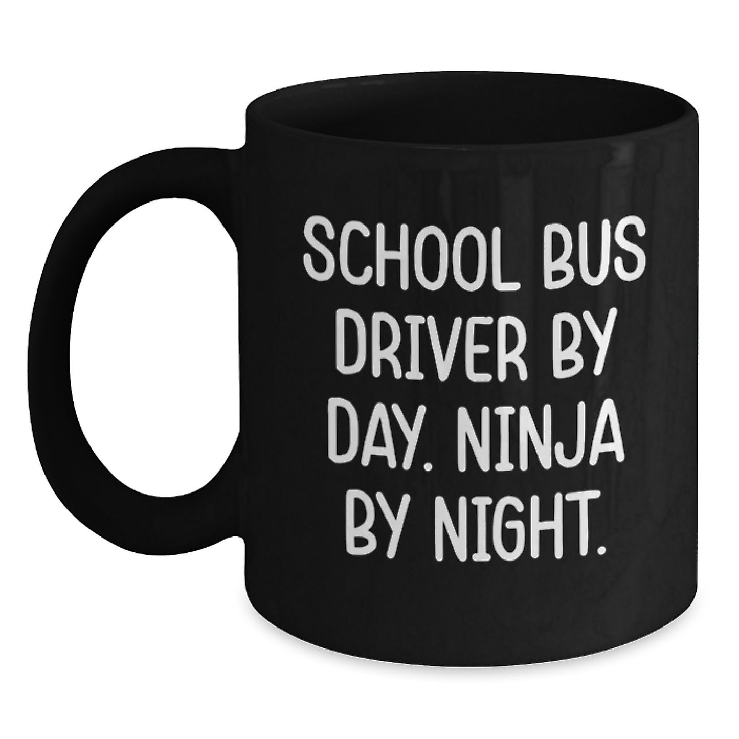 School Bus Driver Keepsake Premium Black Mug for Him Birthday Gift - Main