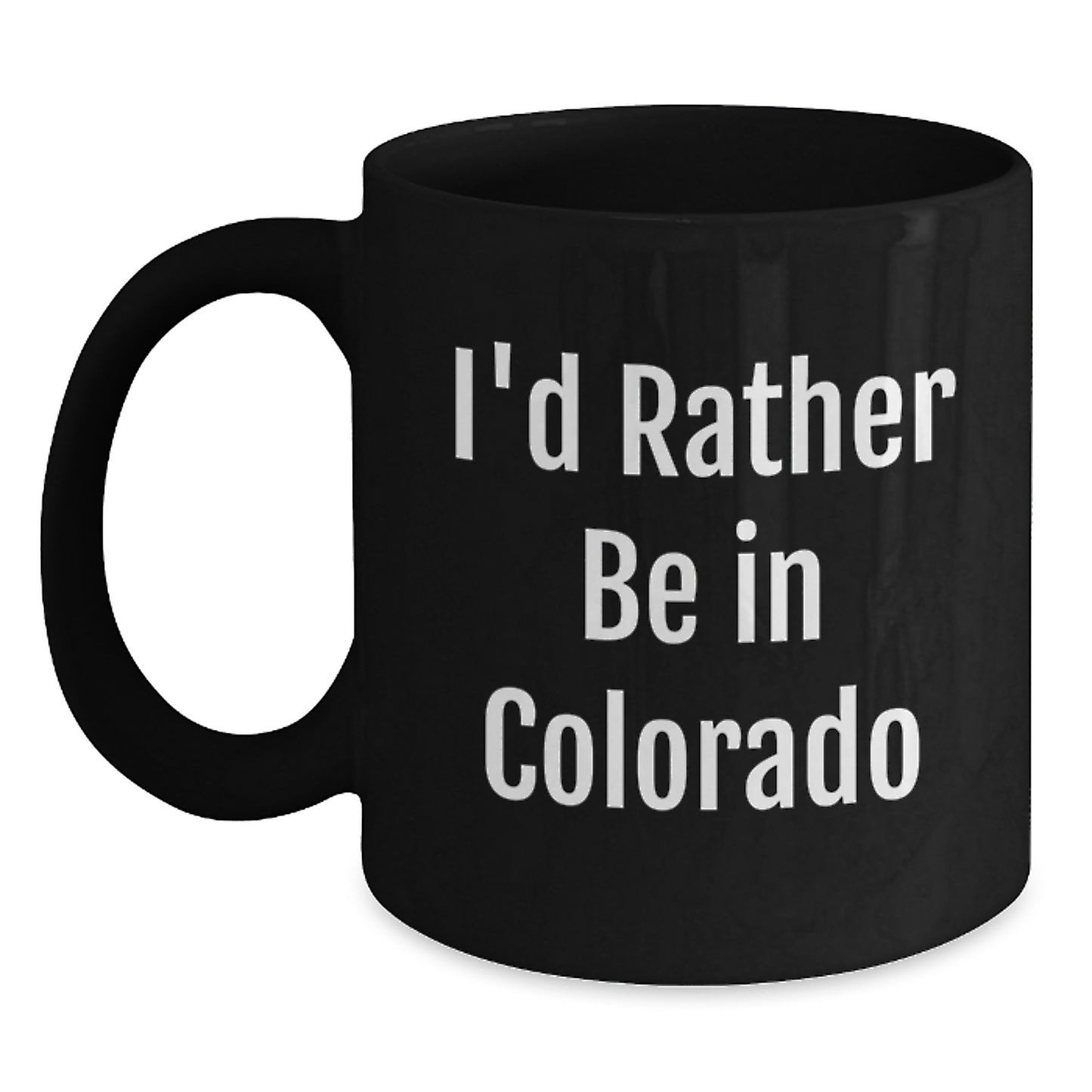 Funny Colorado Inspirational Black Coffee Mug Gifts from Family, Friends, Coworkers for Men, Women, Graduation Unique Gifts - Main