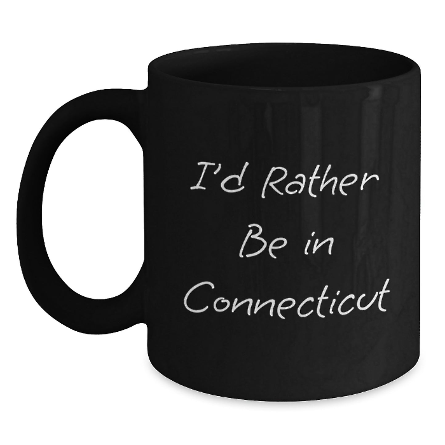 Connecticut Keepsake Black Coffee Mug for Him – Birthday Gift - Main