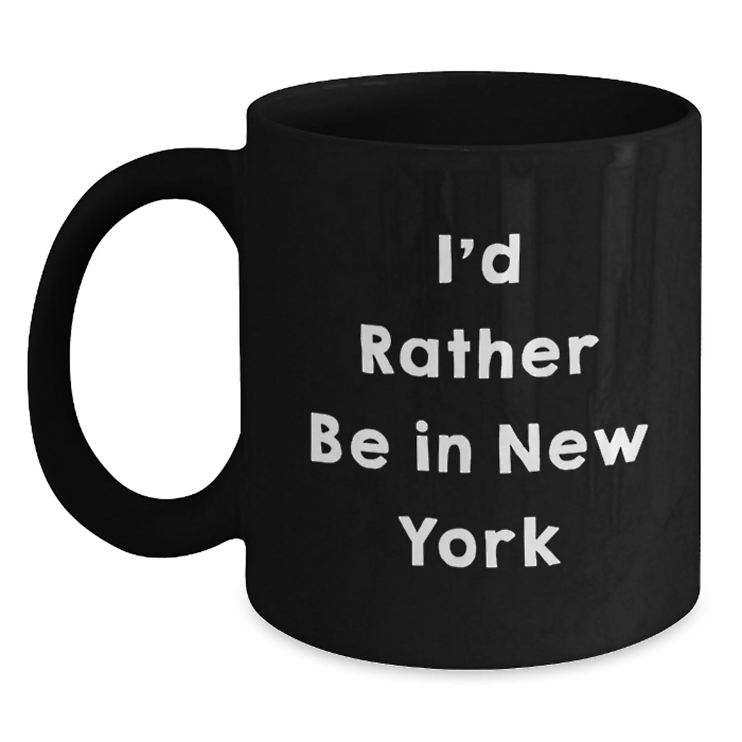 New York Keepsake Black Coffee Mug for Him Birthday Gift - Main