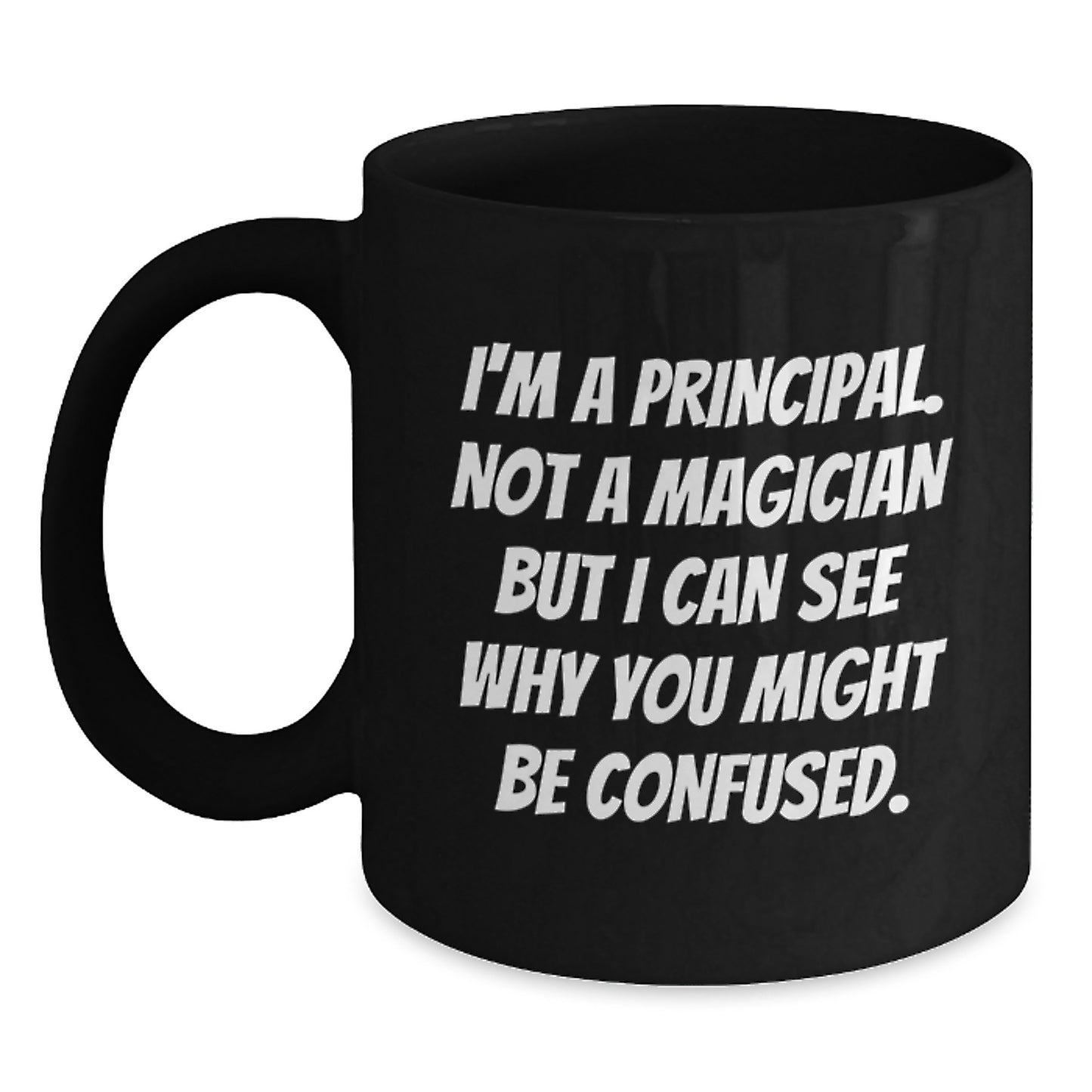 Principal Keepsake Ceramic Black Coffee Mug for Him Birthday Gift - Main