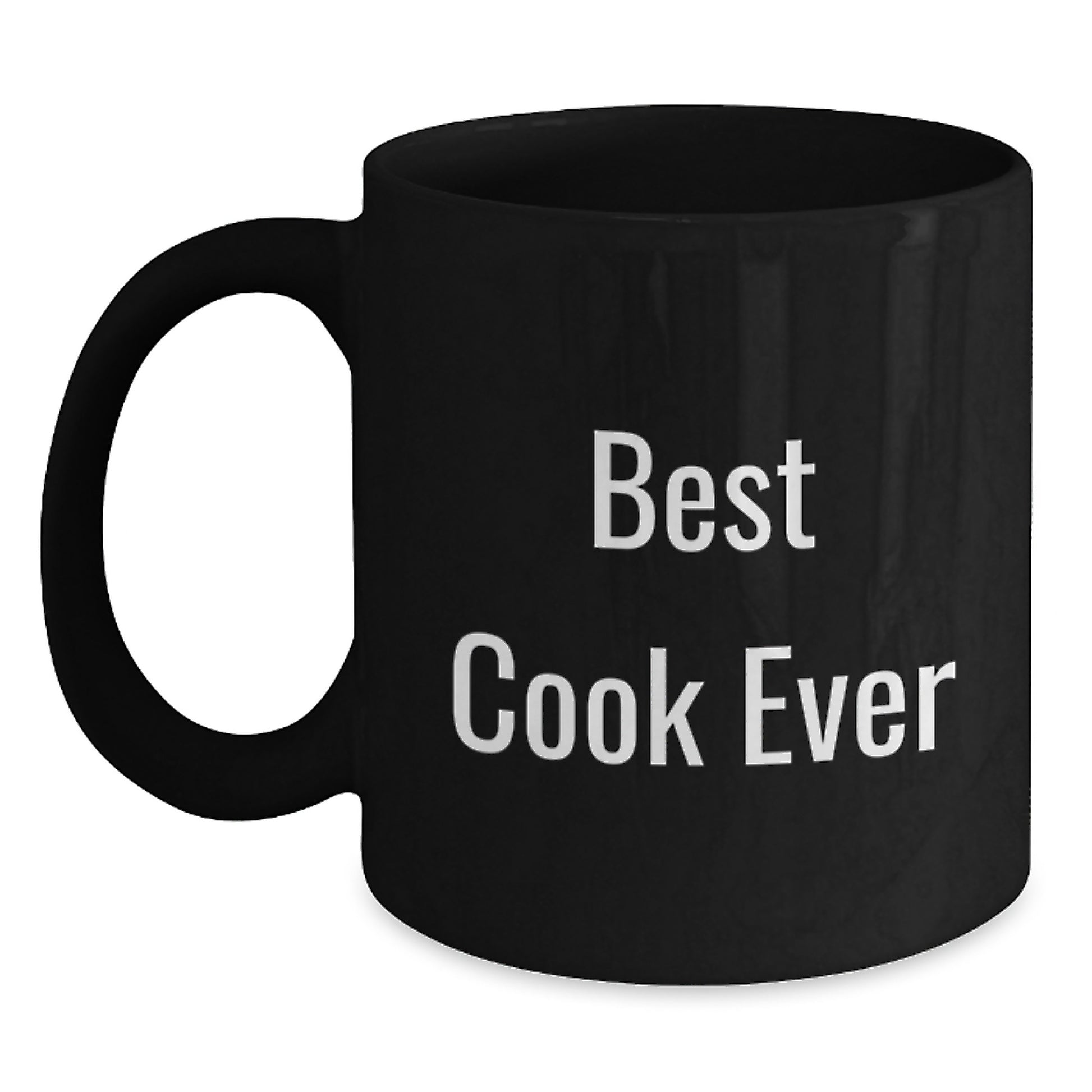 For Him Keepsake Birthday Gift Best Cook Ever Black Coffee Mug Ceramic - Main