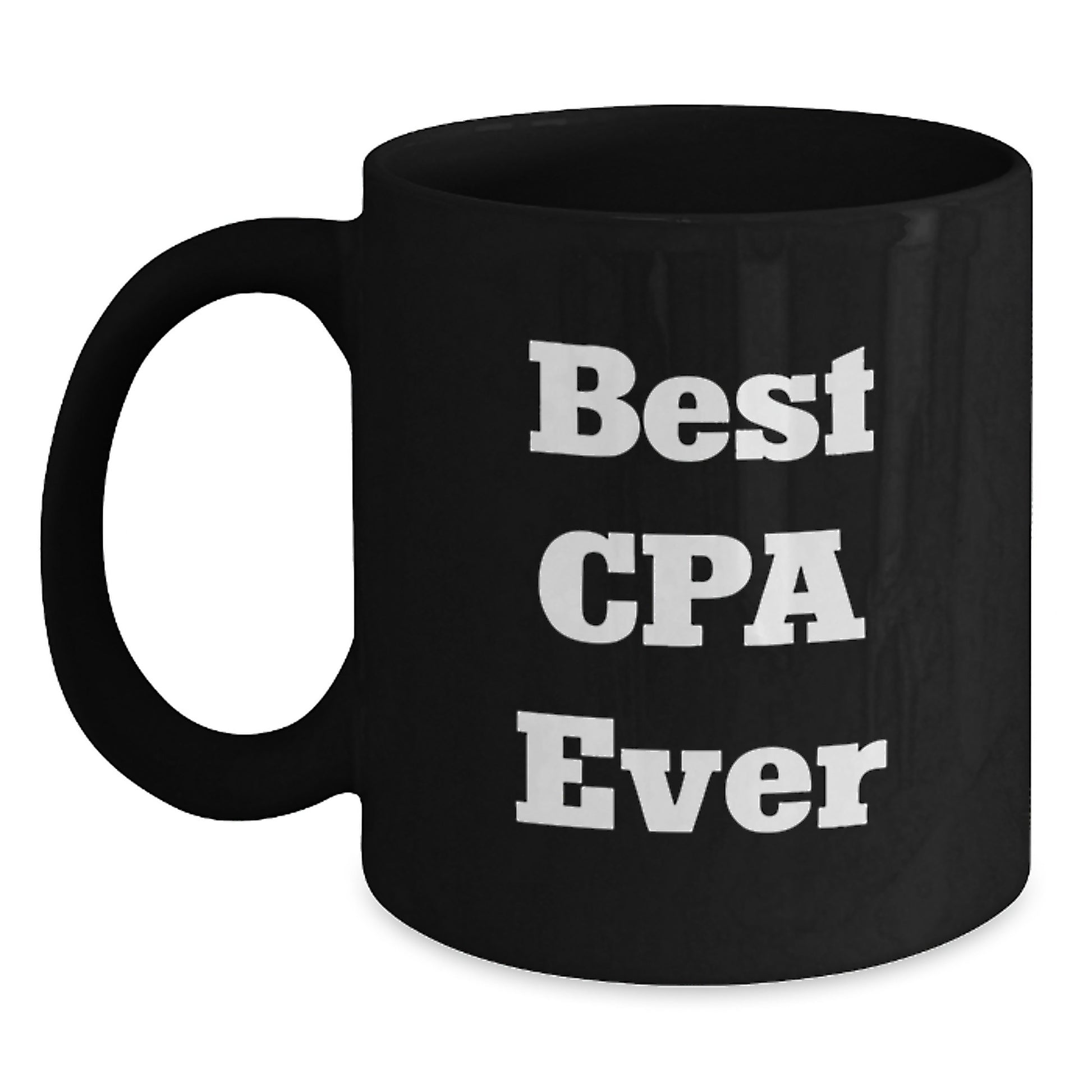 Best Cpa Ever Keepsake Black Coffee Mug for Him Birthday Gift - Main