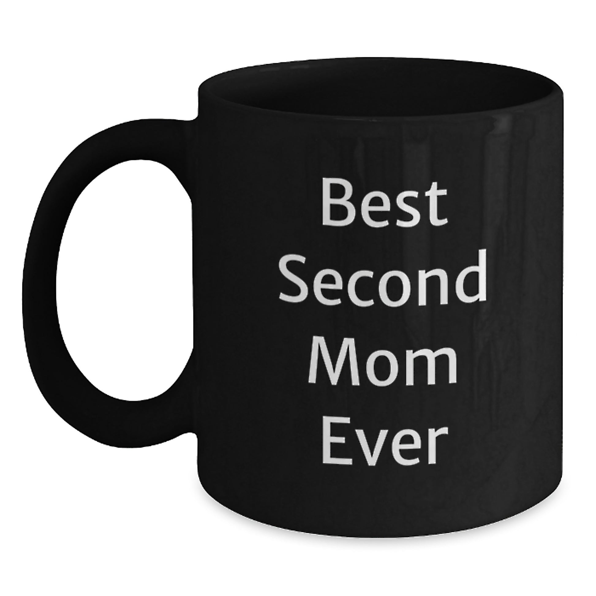Second Mom Keepsake Elegant Black Coffee Mug for Her Birthday Gift - Main