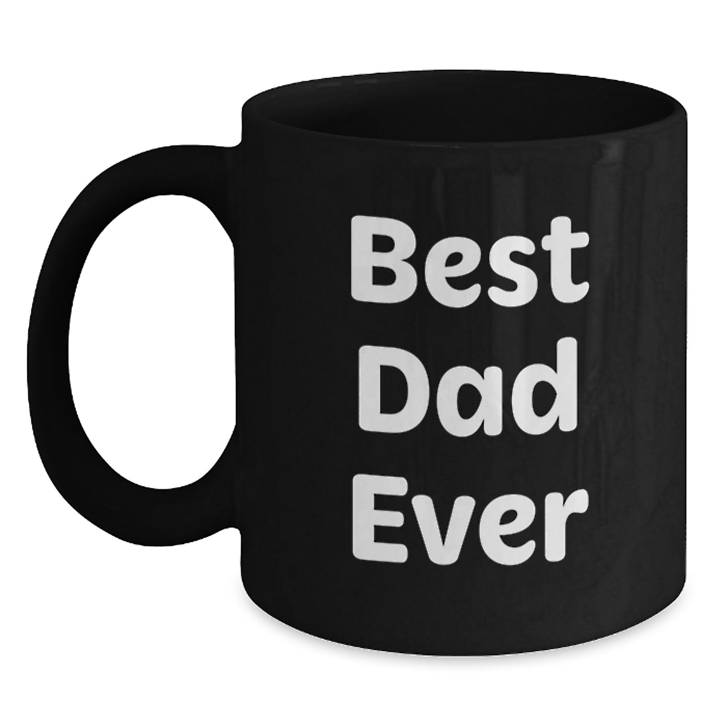 Dad Keepsake Ceramic Black Coffee Mug for Him Birthday Gift Best Dad - Main