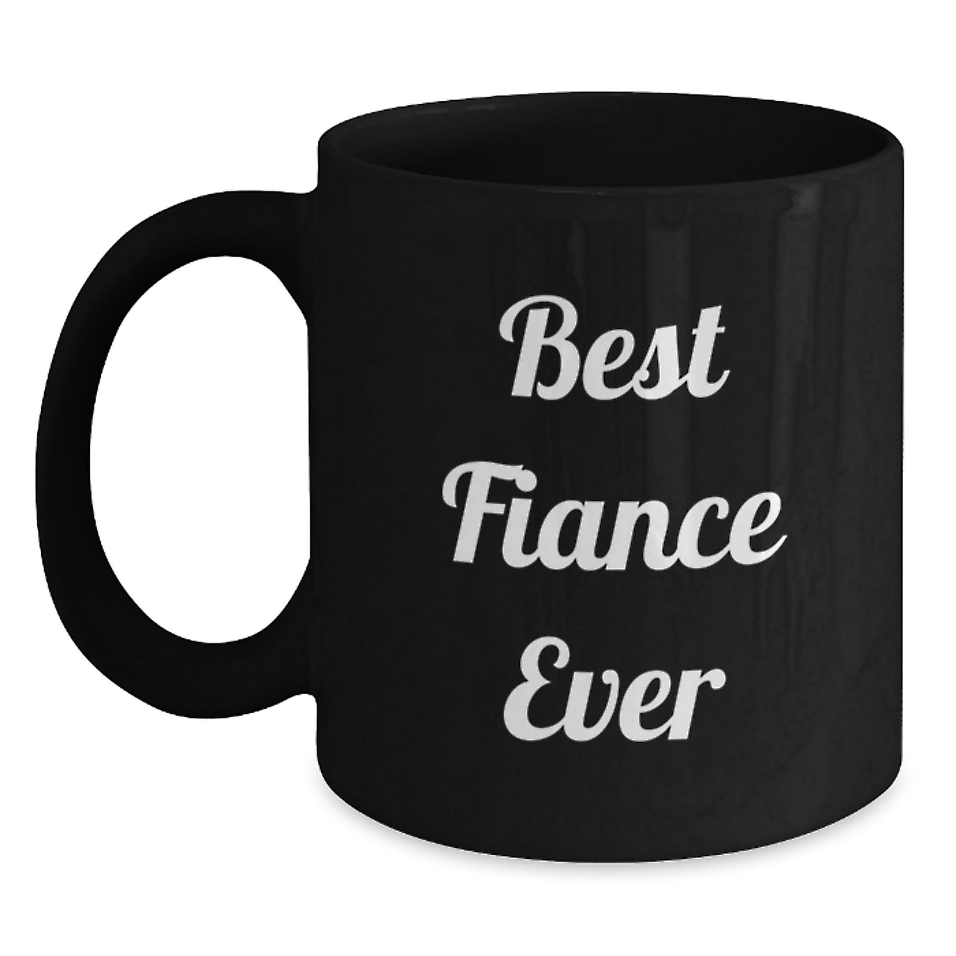 Fiance Keepsake Black Coffee Mug for Him Birthday Gift Best Fiance Ever - Main