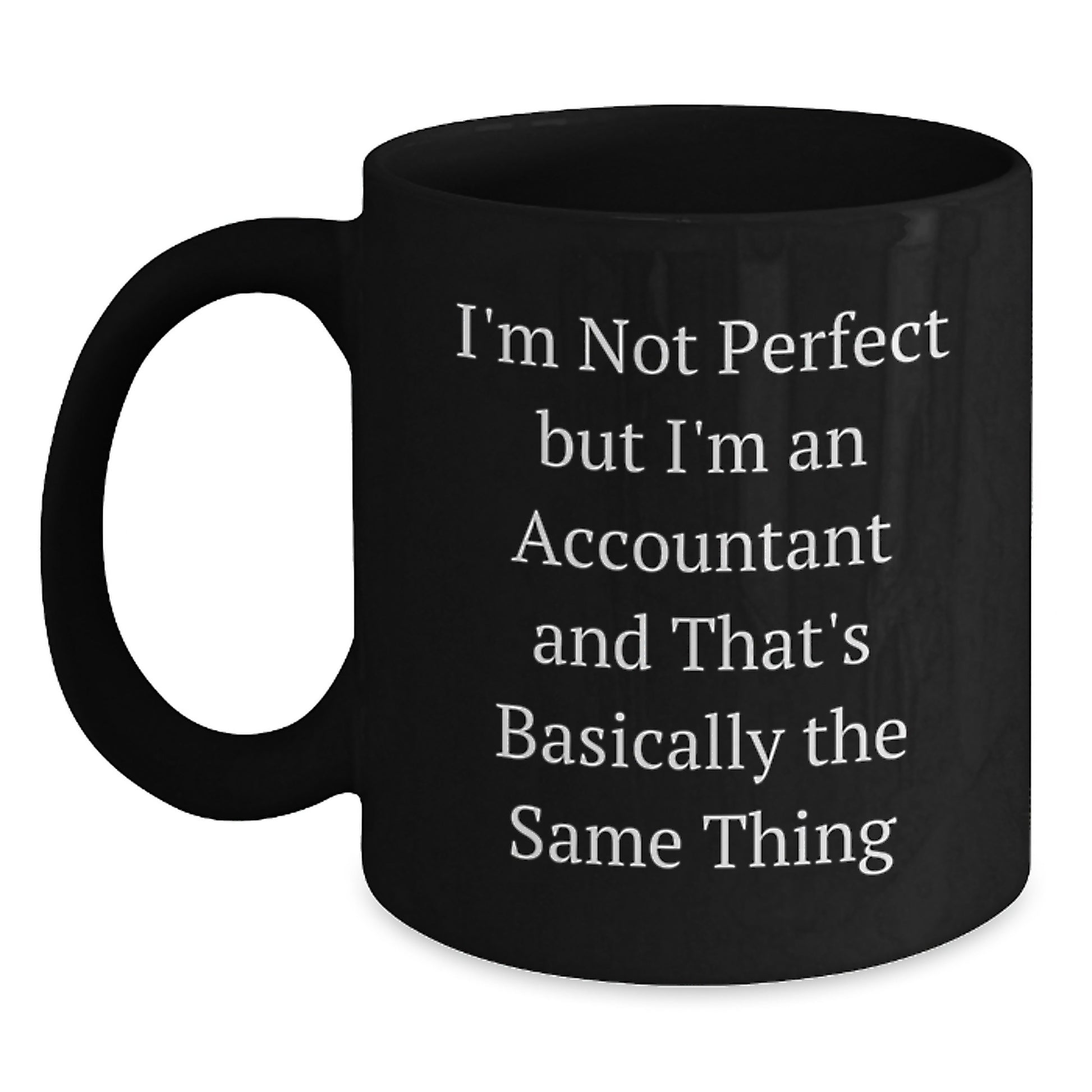 Premium Accountant Keepsake Black Coffee Mug for Him Birthday Gift - Main
