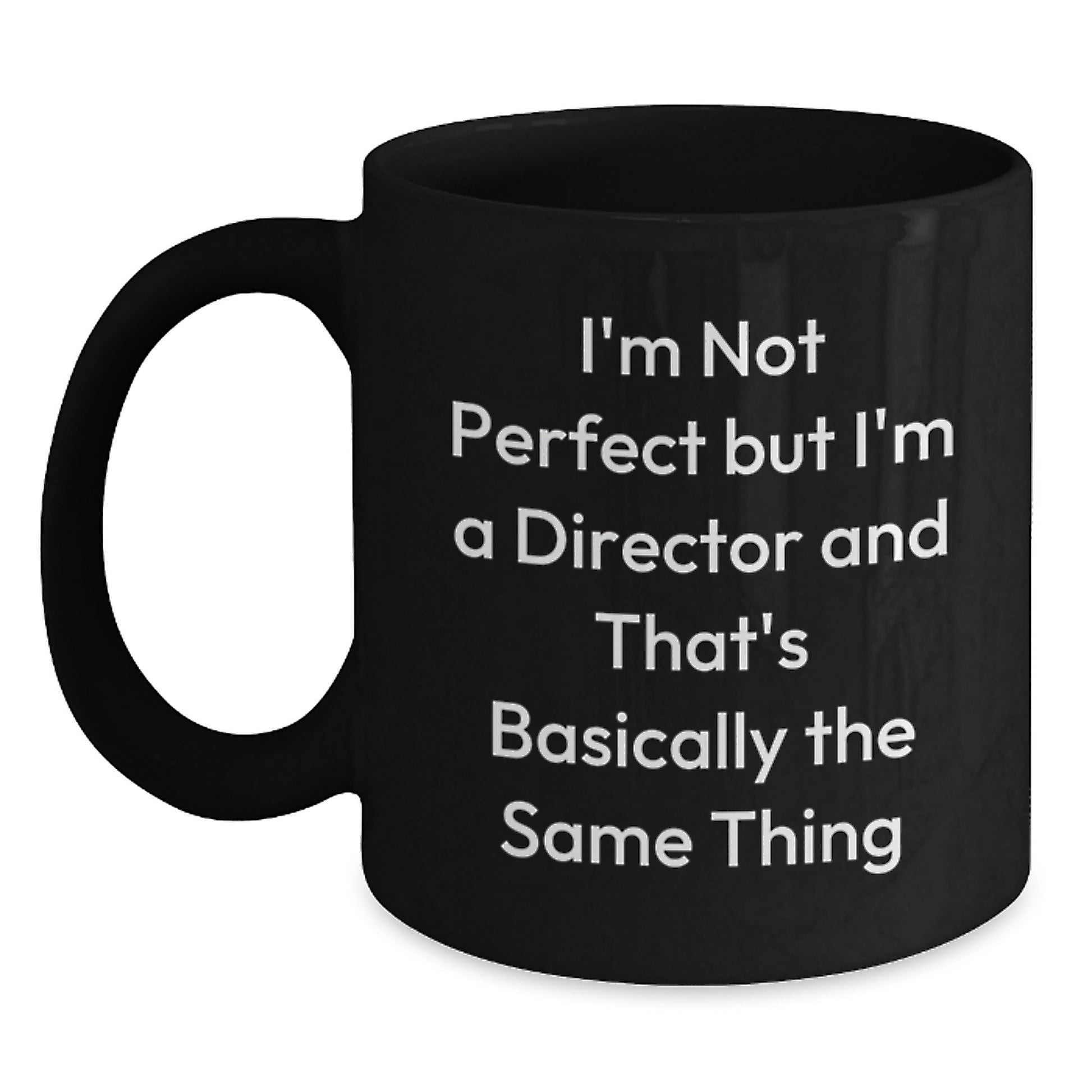 Birthday Gift for Her Director Black Coffee Mug Present - Main