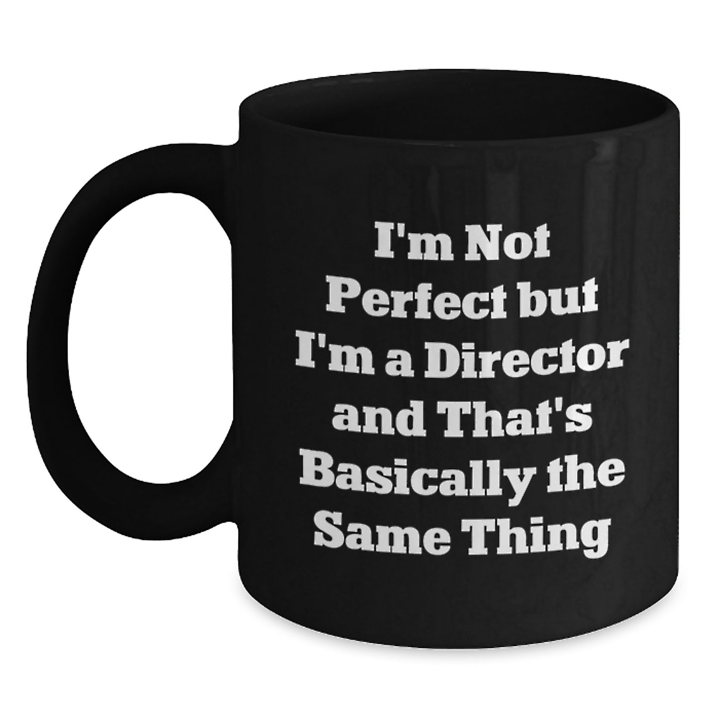 Bold Director Novelty Black Coffee Mug Keepsake Birthday Gift - Main