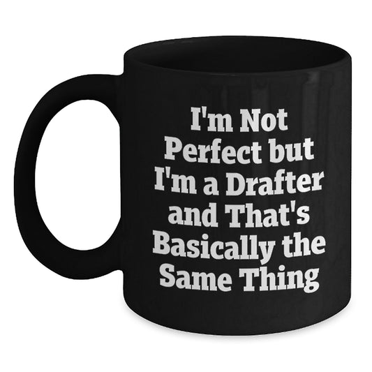 Drafter Keepsake Black Coffee Mug for Him Birthday Gift with 11oz - Main