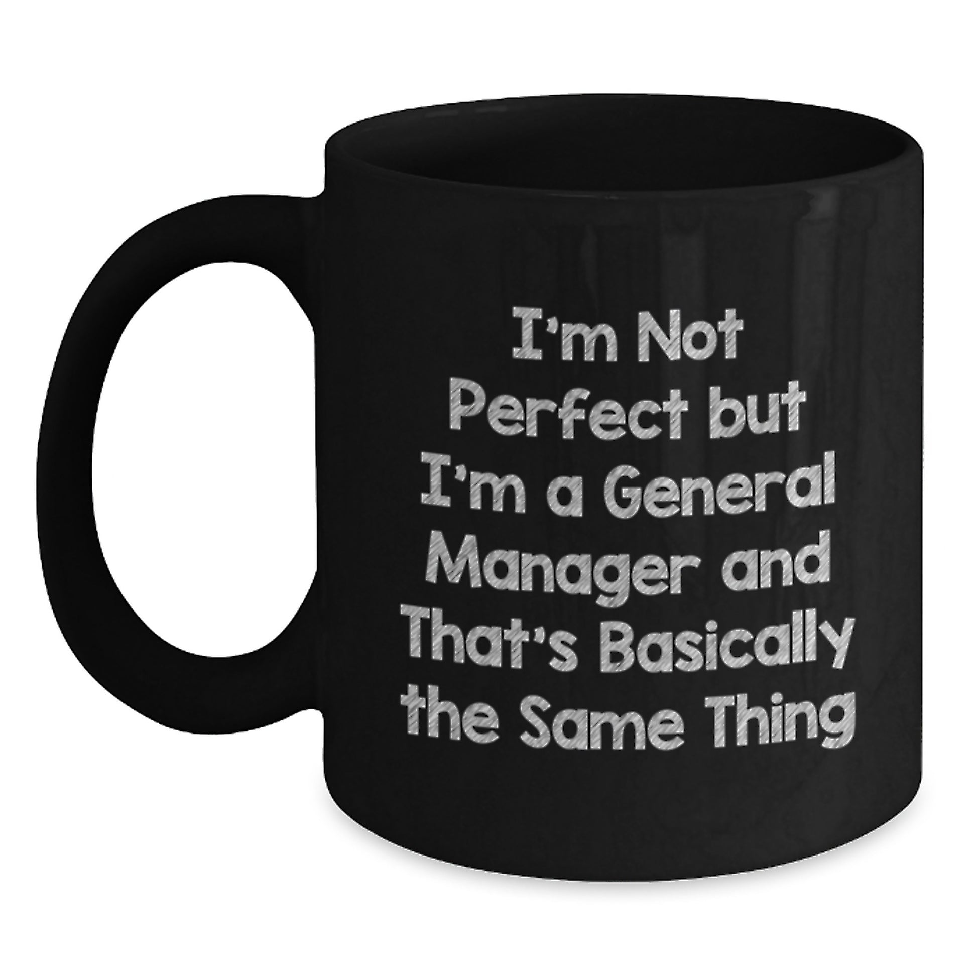 General Manager Black Coffee Mug Keepsake Birthday Gift for Him - Main