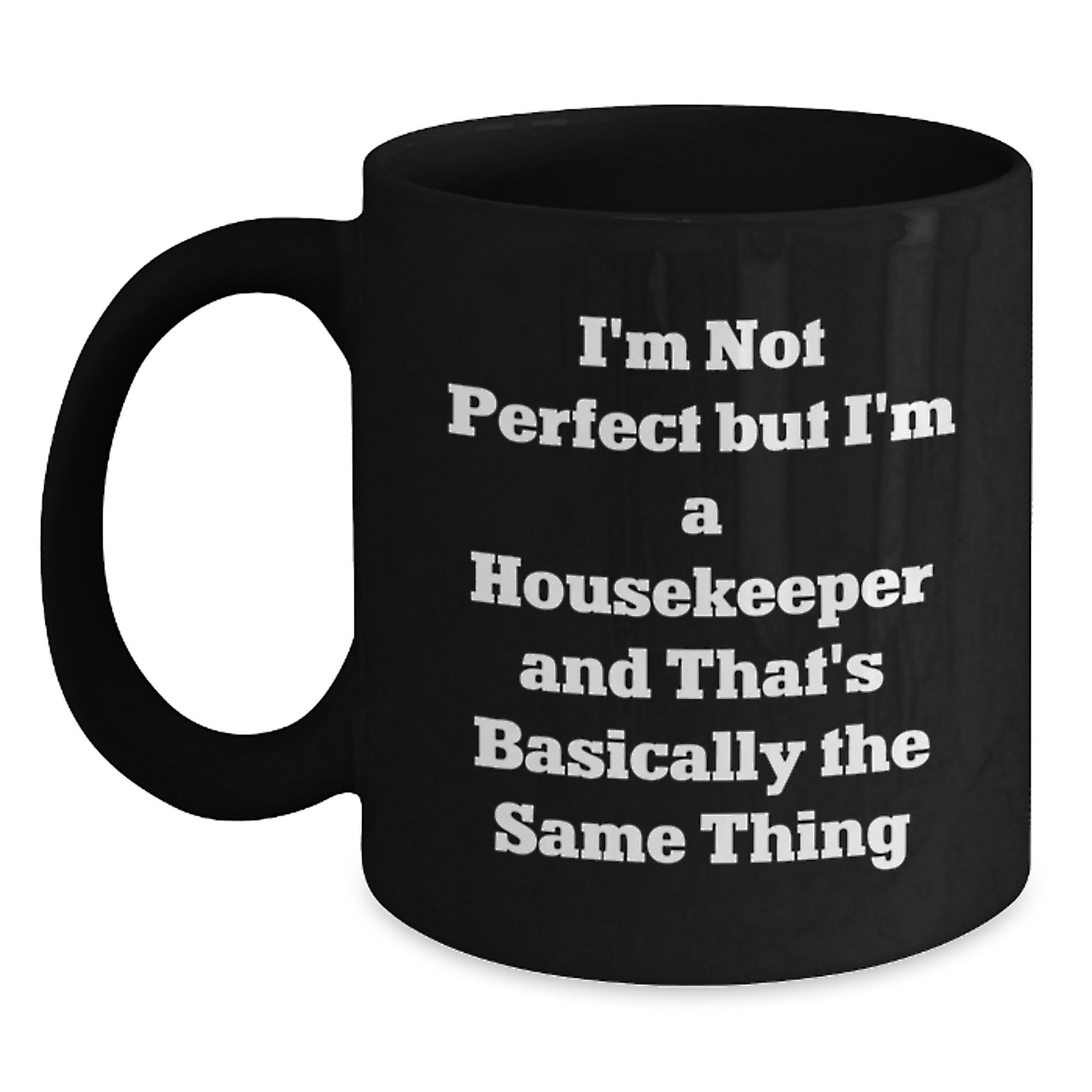 Housekeeper Keepsake Premium Black Coffee Mug for Him Birthday Gift - Main