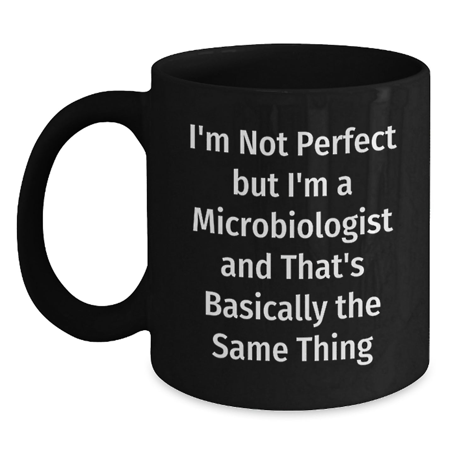 Microbiologist Keepsake Ceramic Black Coffee Mug Birthday Gift for Him - Main