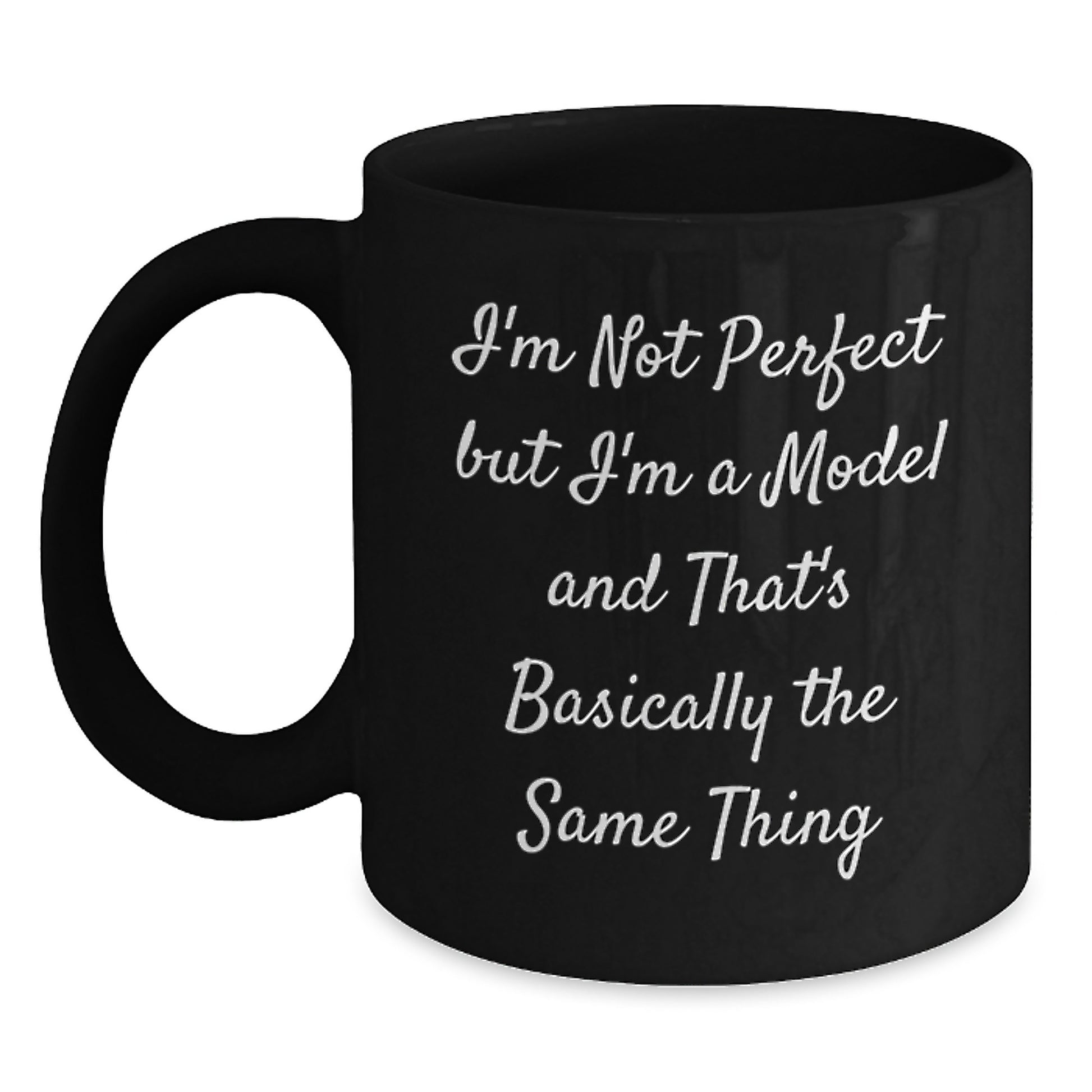 Model Keepsake Black Coffee Mug for Him 11oz Birthday Gift - Main
