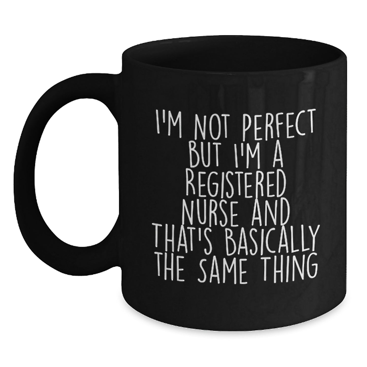 Registered Nurse Keepsake Black Coffee Mug for Him Birthday Gift - Main