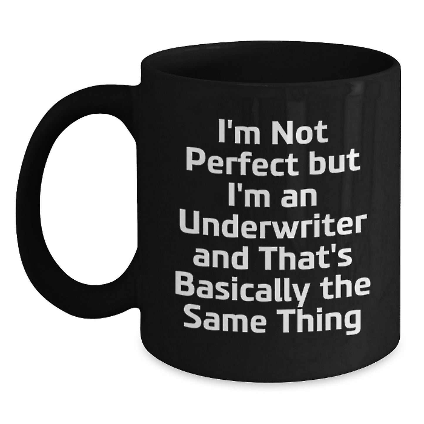 Underwriter Keepsake Black Coffee Mug 11oz Premium for Him Birthday Gift - Main