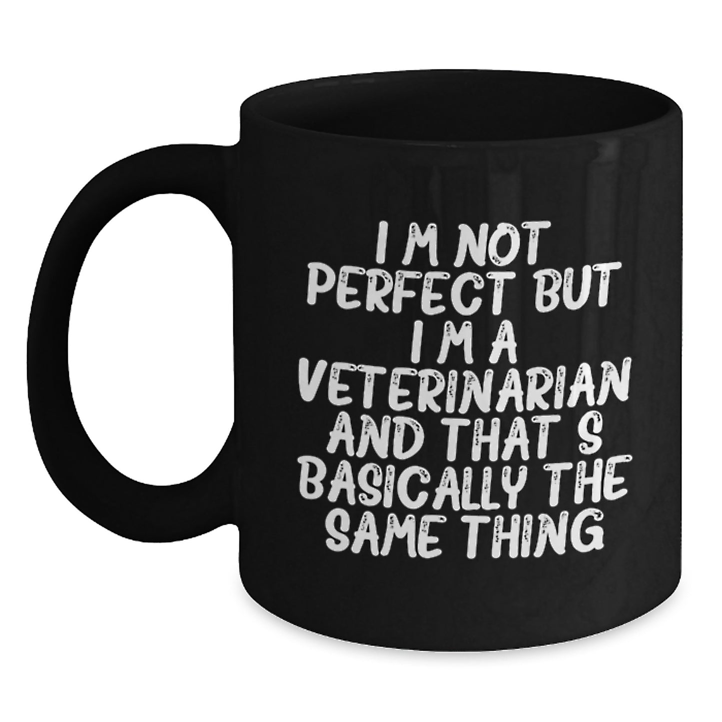 Veterinarian Keepsake Black Coffee Mug for Him Birthday Gift Ceramic - Main