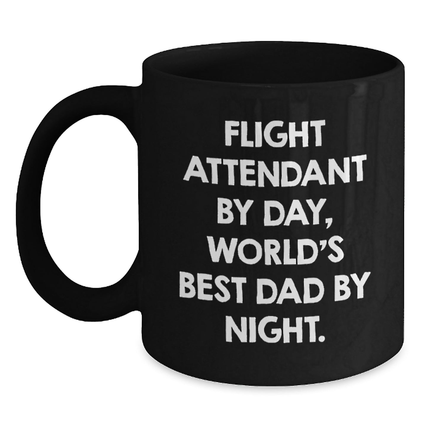 Flight Attendant Keepsake Mug for Him Birthday Gift Black 11oz - Main