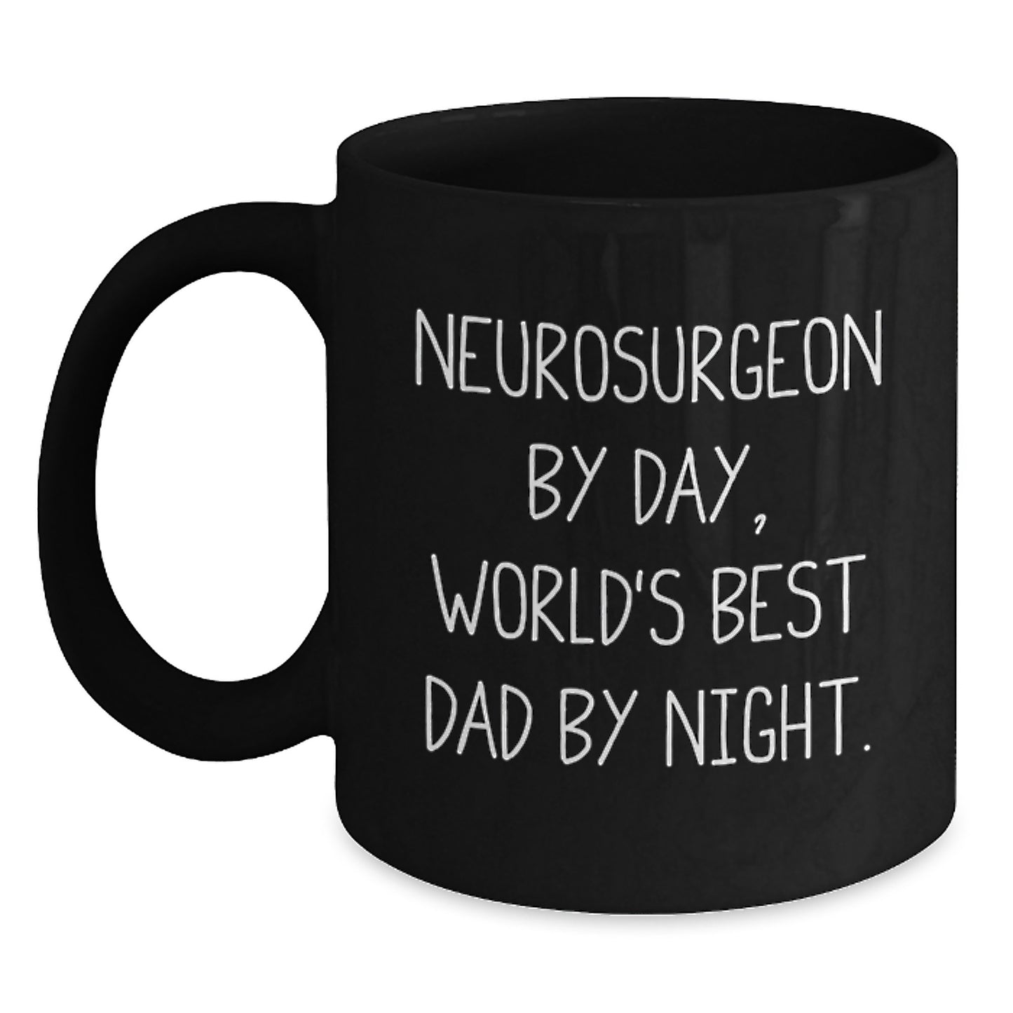 Birthday Gift Neurosurgeon Black Coffee Mug Present for Her - Main