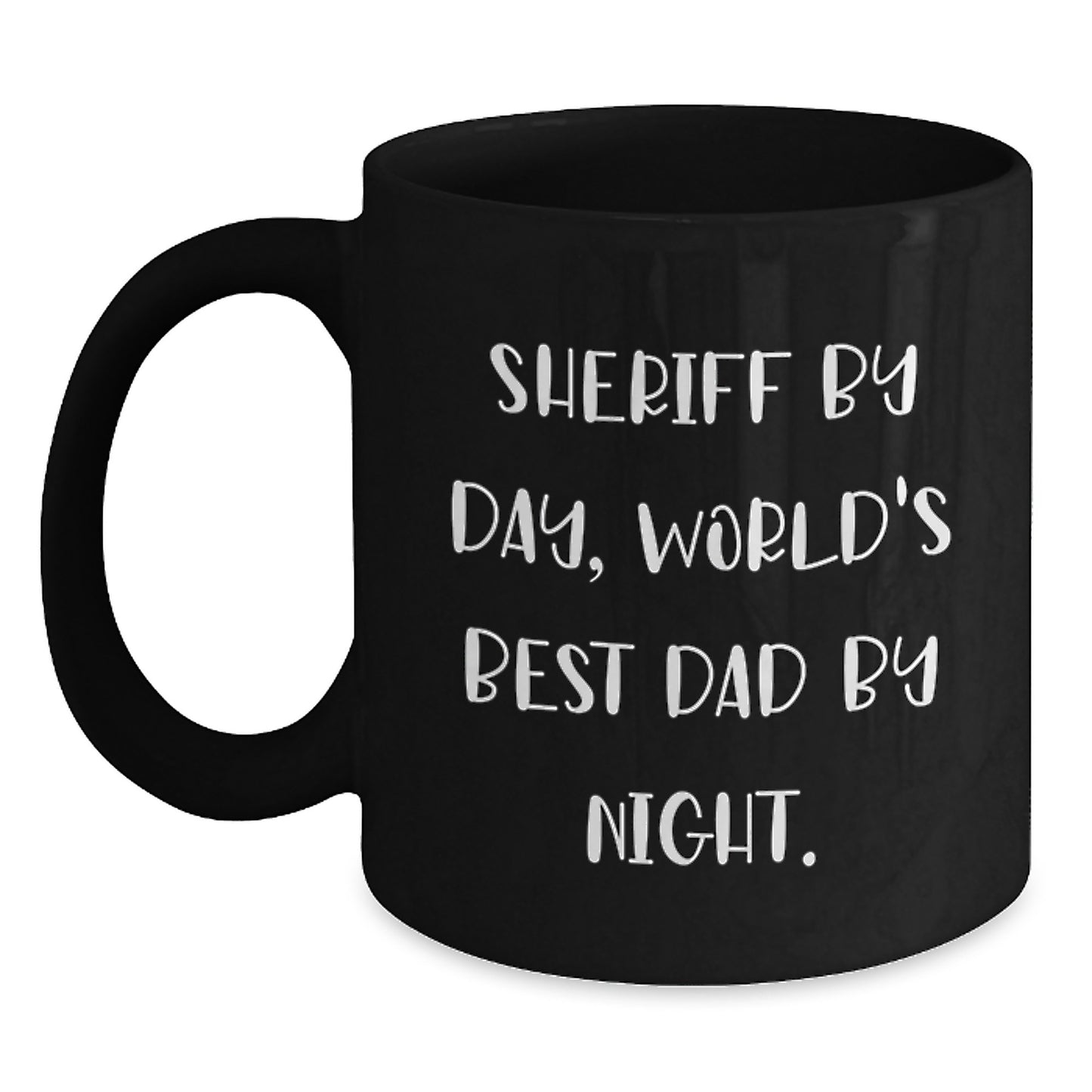 Sheriff Black Coffee Mug for a Best Friend Companion Birthday Gift - Main