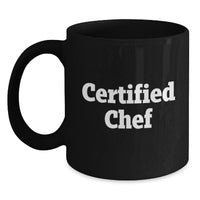 Load image into Gallery viewer, Funny Quotes for Chefs Christmas Unique Gifts from Men to Family Black Coffee Mugs for Chef Friends - Main
