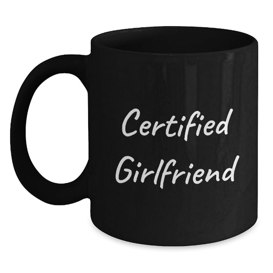 Funny Certified Sweetheart Gifts from Men for Sweetheart Birthday Unique Black Coffee Mug - Main