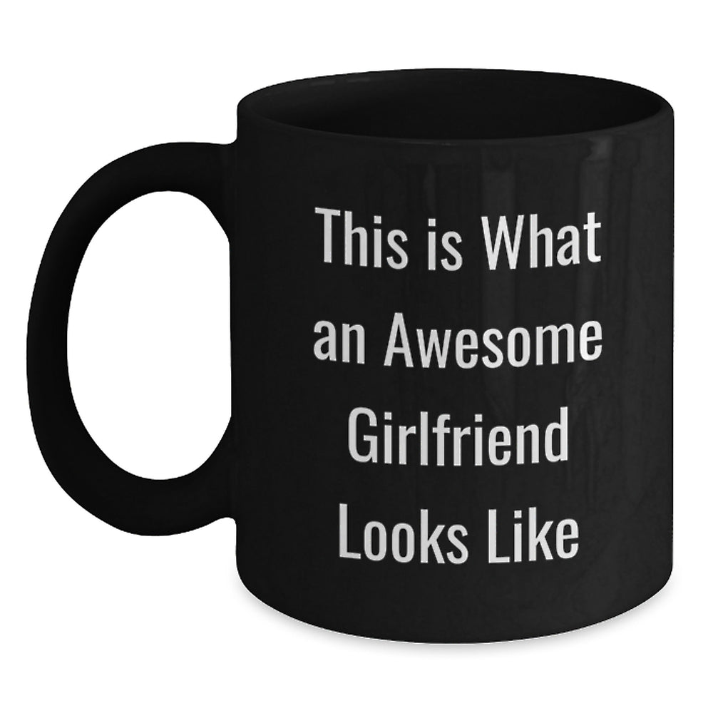 Funny Sweetheart Gifts, This Is What An Awesome Sweetheart Looks Like, Black Coffee Mug for Her, Gifts from Men, Unique Graduation Gifts for Her - Main