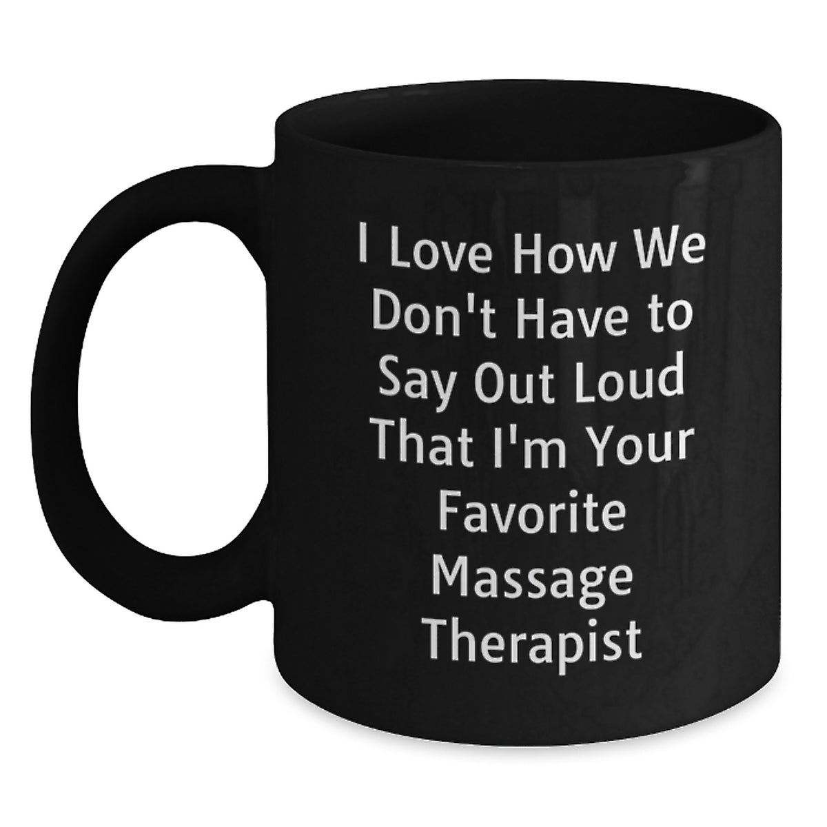 Massage Therapist Gifts from Friends for Favorite Massage Therapist Funny Black Coffee Mug Christmas Unique Ideas - Main