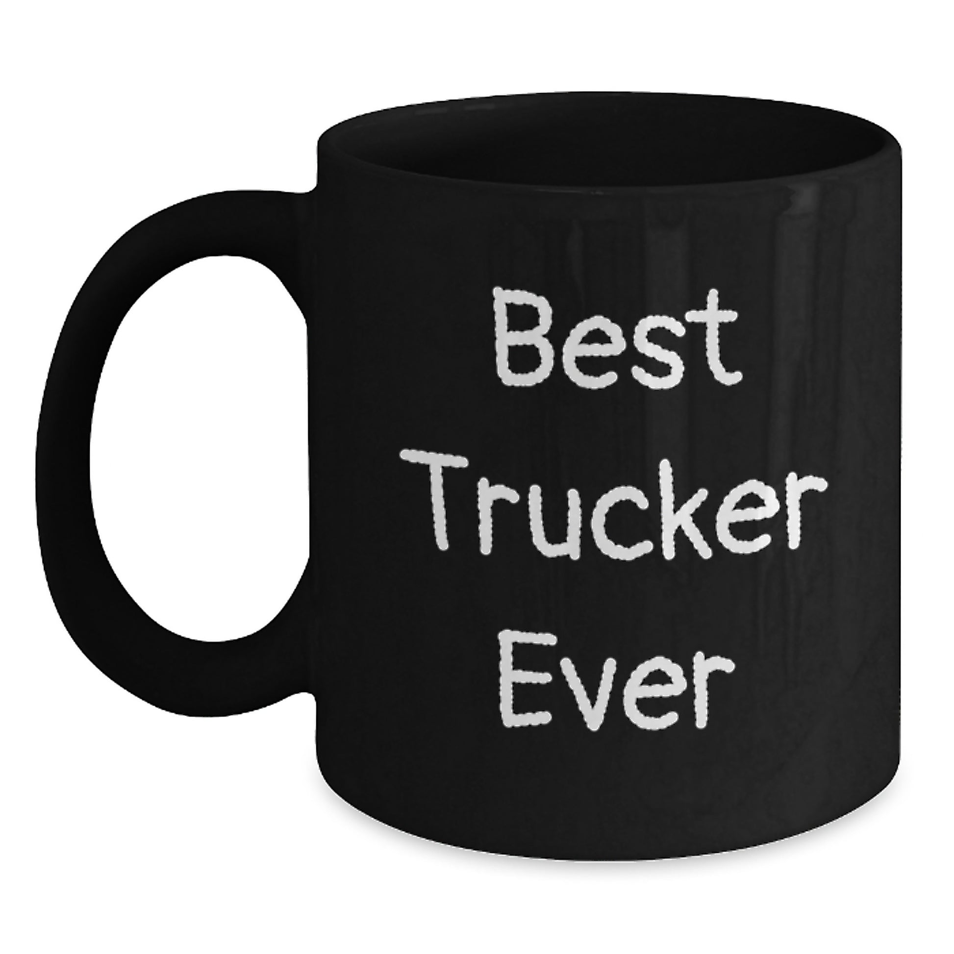 Birthday Gift Trucker Keepsake Black Coffee Mug for Her - Main