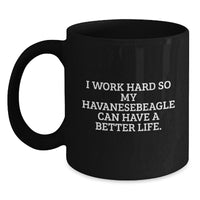 Load image into Gallery viewer, Havanese Dog Lovers Funny Gifts from Friends, Family, or Coworkers - Black Coffee Mug for Havanese Dog Enthusiasts, Birthday Unique Gifts for Women, Men, or Havanese Dog Owners - Main

