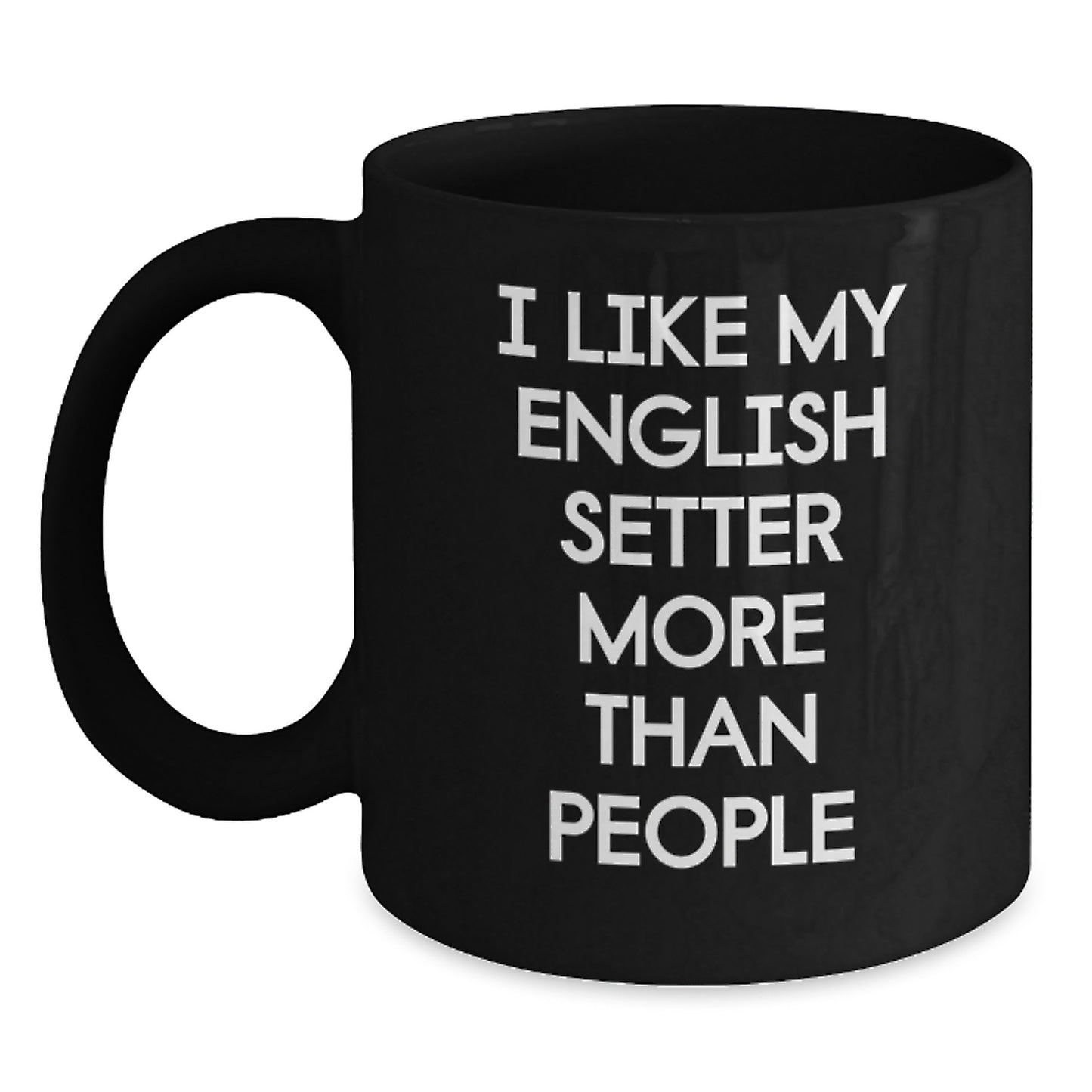 English Setter Dog Lover Funny Black Coffee Mugs Gifts from Friends, Birthday Unique Gifts for English Setter Dog Enthusiasts - Main