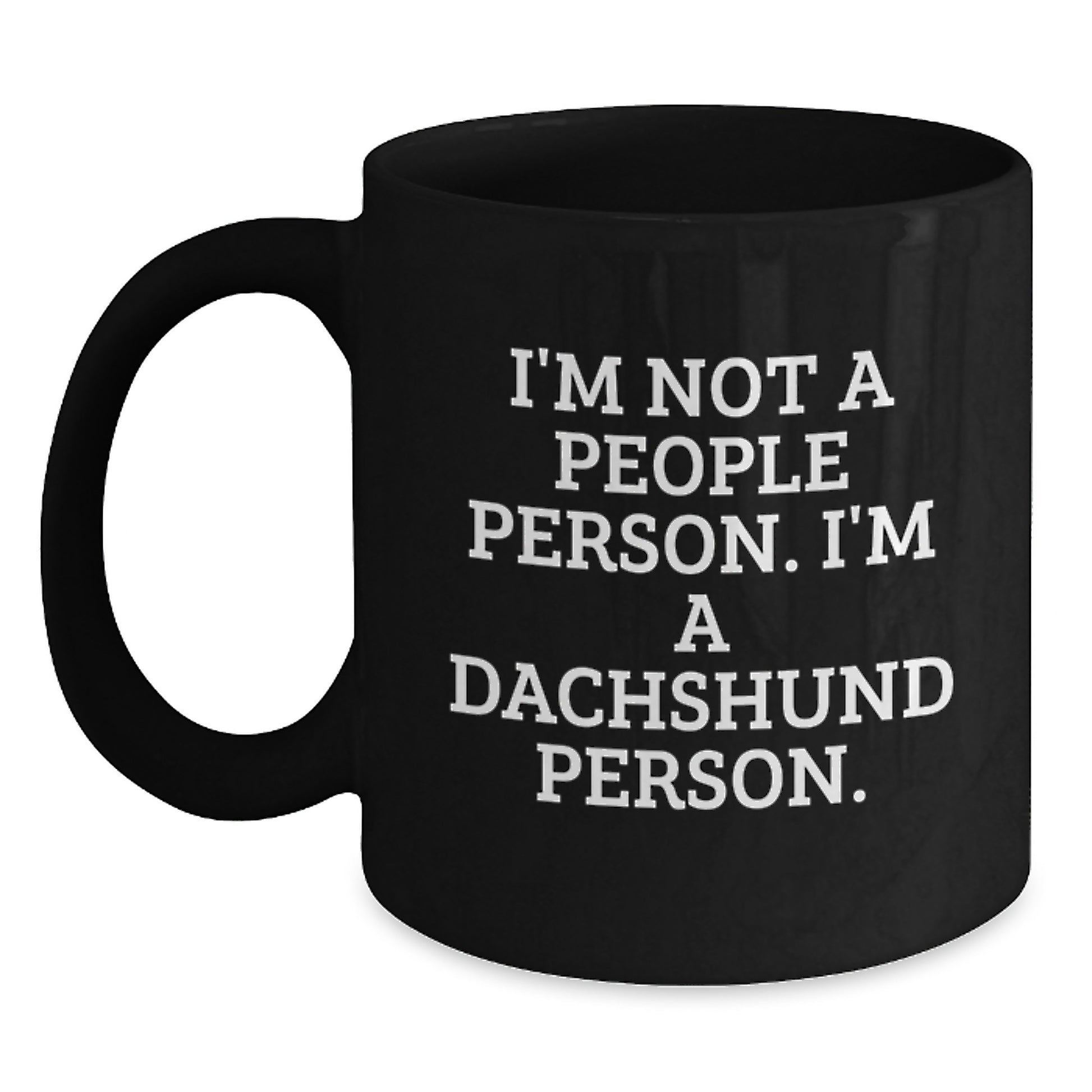 Funny Dachshund Dog Black Coffee Mugs for Dachshund Lover Gifts from Friends Birthday Unique Gifts - Main