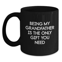 Load image into Gallery viewer, Grandfather Gifts from Men to Dads, Funny Black Coffee Mug for Christmas Unique Presents - Main
