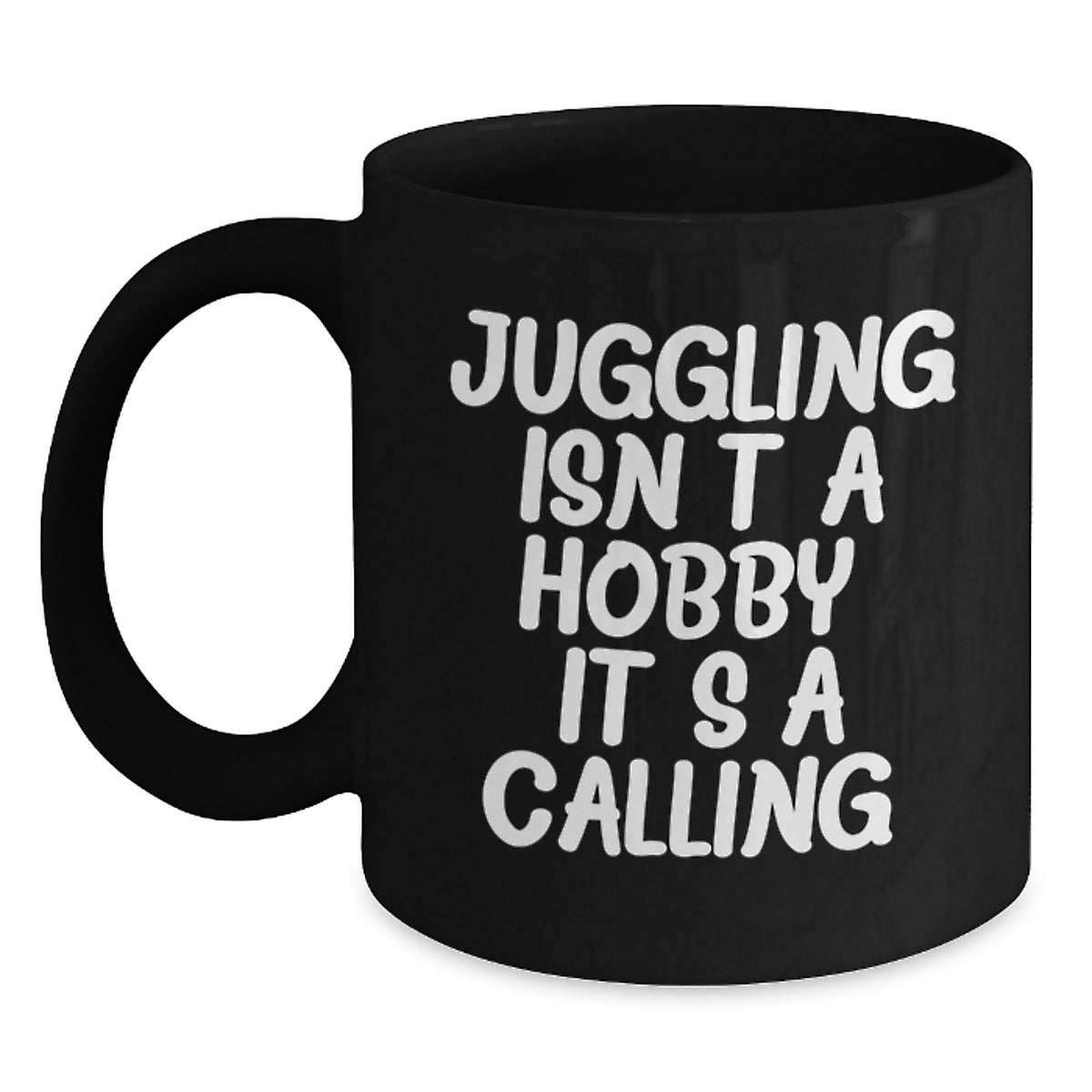 Juggling Inspirations Gifts for Juggling Enthusiast Friends, Black Coffee Mug, Funny Quote, Christmas Unique Presents from Loved Ones - Main