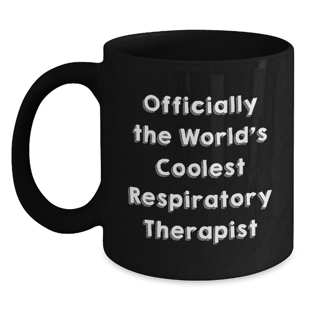 Funny Respiratory Therapist Gifts from Men to Women Christmas Unique Mugs - Officially The World's Coolest Respiratory Therapist - Main