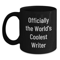 Load image into Gallery viewer, Funny Writer Inscribed Black Coffee Mug Gifts from Friends for Christmas - Main
