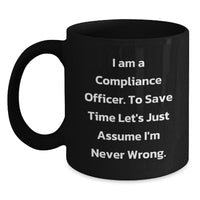 Load image into Gallery viewer, Compliance Officer Humor Gifts from Friends to Men Christmas Unique Mugs - Main
