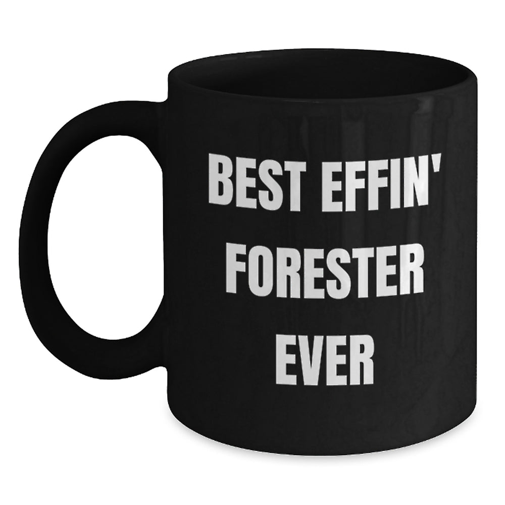 Funny Forester Gifts, Black Coffee Mugs for Forester Enthusiasts, Christmas Unique Presents from Friends to Family - Main