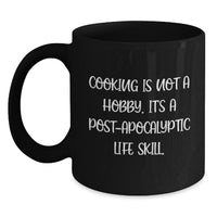 Load image into Gallery viewer, Funny Cooking Gifts for Men from Friends - Black Coffee Mug, 11oz or 15oz, Ceramic, Microwave and Dishwasher Safe, Ideal Gift for Christmas Unique - Main
