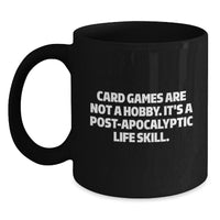 Load image into Gallery viewer, Funny Card Games Quote Gifts from Friends for Card Games Lovers Black Coffee Mug, Unique Christmas Unique Gifts for Men Women Friends Coworkers Family - Main
