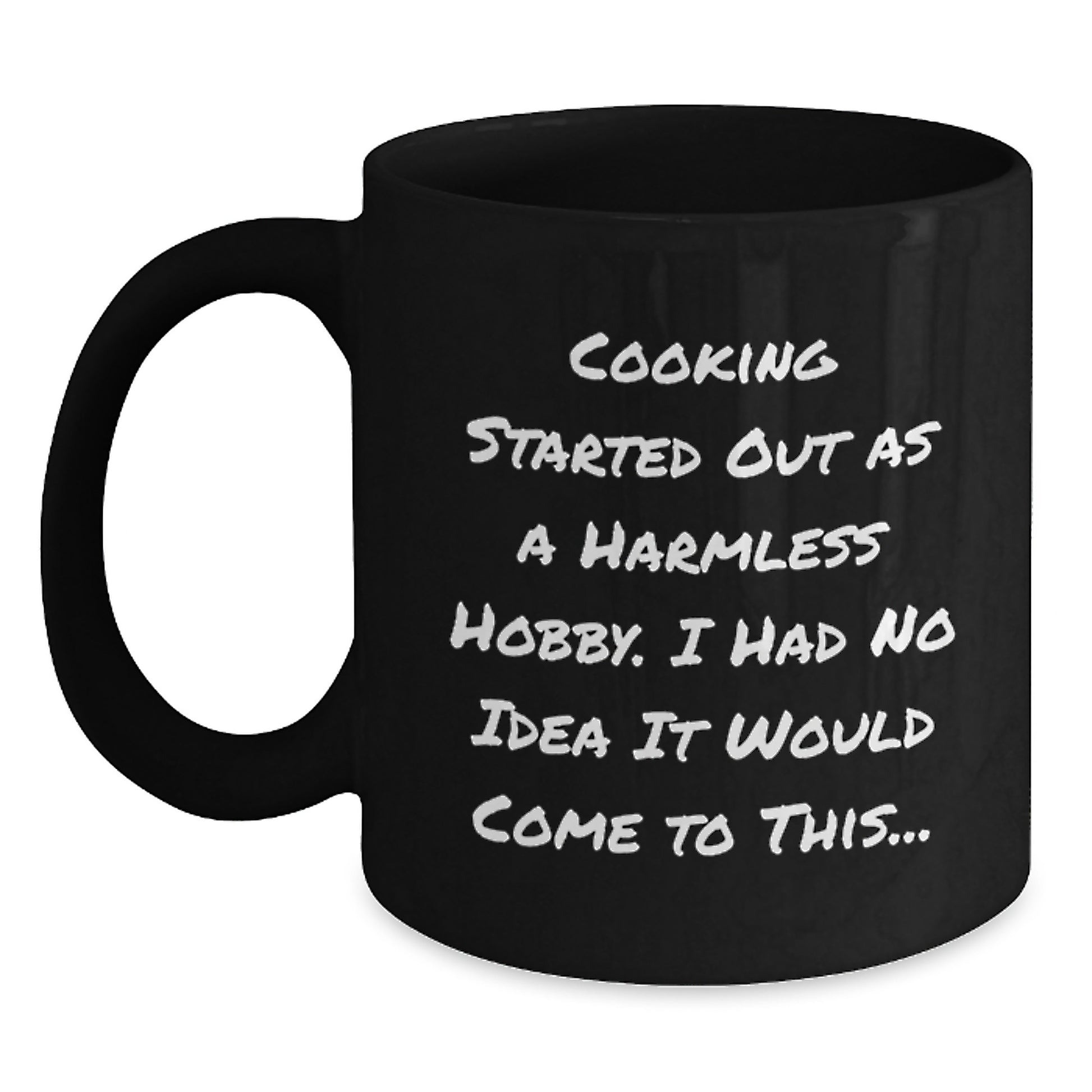 Funny Cooking Gifts for Men - Unique Black Coffee Mug, Gift from Friends to Cooking Lovers, Birthday Unique Gifts - Main