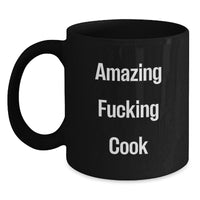 Load image into Gallery viewer, Funny Coffee Lovers Gifts from Friends, Black Ceramic Mug for Cook, Valentine's Unique Gifts - Main
