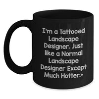 Load image into Gallery viewer, Landscape Designer Gifts for Him Funny Valentine's Black Coffee Mug for Landscape Designers Lover - Main
