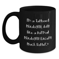 Load image into Gallery viewer, Funny Mixologist Gifts, Valentine's Unique Gifts from Men to Mixologist Friends, Black Coffee Mug - Main
