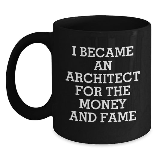 Funny Architect Quote Black Coffee Mugs Gifts from Men for Dad on Father's Day Unique - Main